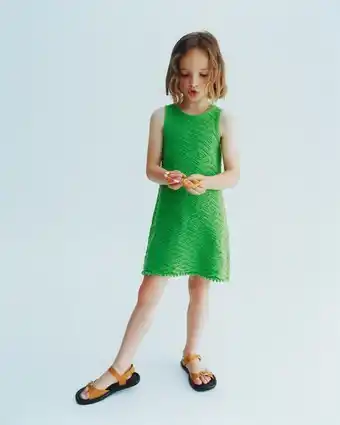 ZARA Vestido croché promoção