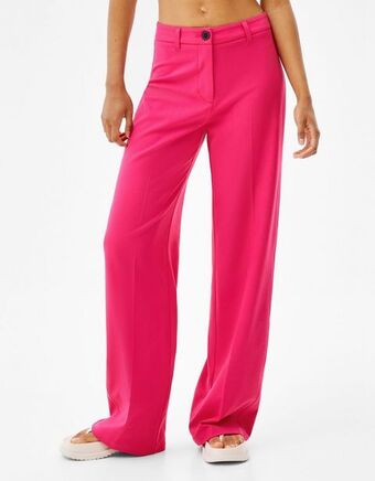 Bershka Calças wide leg presilhas promoção