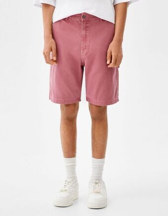 Bershka Calções bermuda carpenter fio contraste promoção