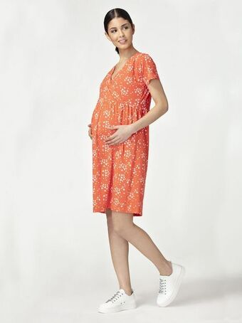 Prénatal Vestido de amamentação para maternidade com padrão floral - prénatal promoção