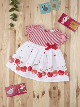Prénatal Vestido de menina "cerejas" - prénatal promoção
