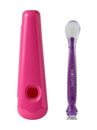 Prénatal Colher de silicone com 6m + porta-colher - that's love promoção