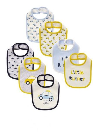Prénatal Conjunto de 7 babetes interlock estampados - prénatal promoção