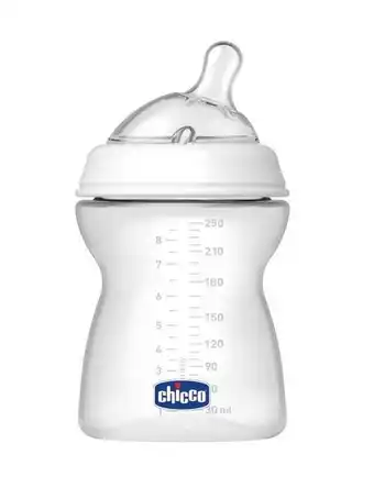Prénatal Frasco de sentimento natural inclinado bico fluxo médio 250ml + 2m - chicco promoção