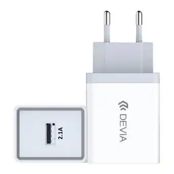 Carregador smart series devia usb 5v 2.1a branco