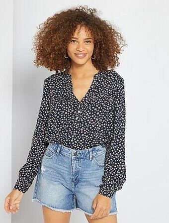 Kiabi Blusa com gola tunisina promoção