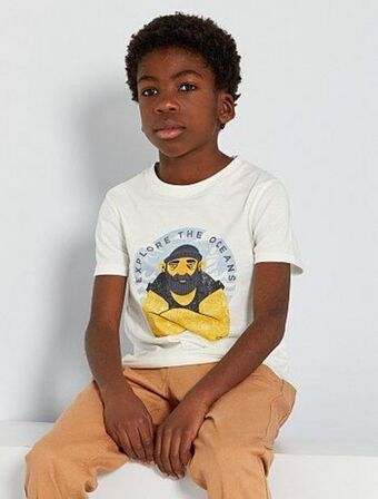 Kiabi T-shirt em algodão promoção