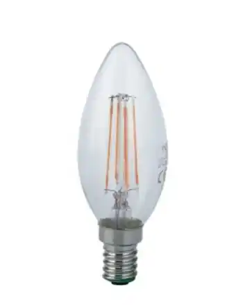 Lampada led vela luxa e14 6w color 3000 - luxa-e14c-6c