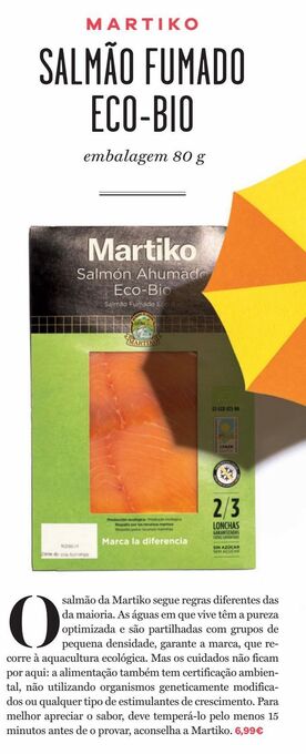 El Corte Inglés Salmão fumado martiko promoção