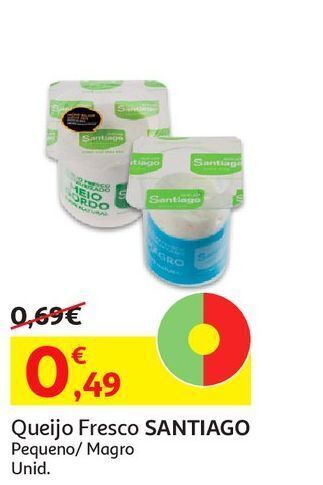 Auchan Queijo fresco santiago promoção