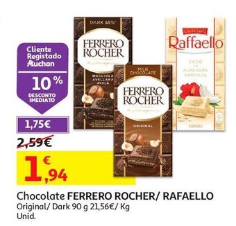 Auchan Chocolate ferrero rocher promoção
