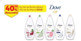 Auchan Gel de banho dove promoção
