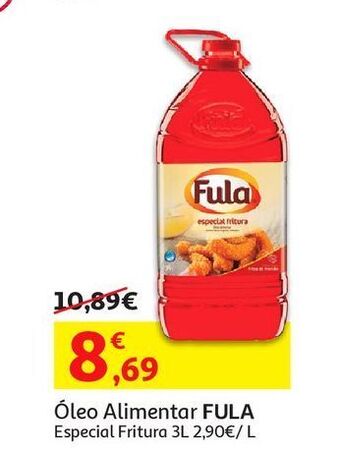 Auchan Óleo alimentar fula:especial fritura 3l promoção