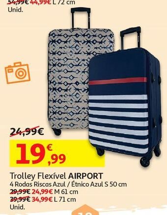 Auchan Trolley flexivel airport promoção