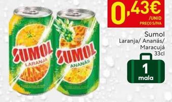 Recheio Refrescos sumol promoção