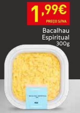 Recheio Bacalhau promoção
