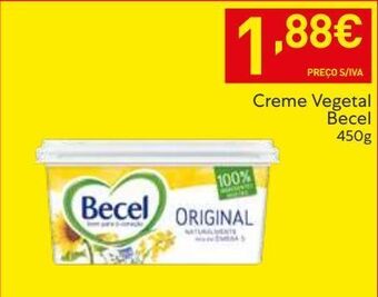 Recheio Margarina vegetal becel promoção