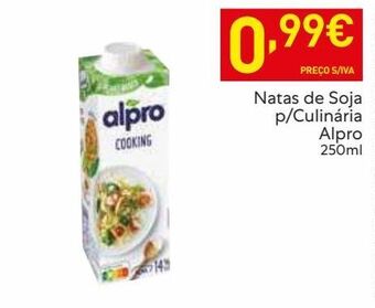 Recheio Bebida de soja alpro promoção