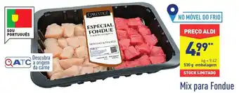 ALDI Mix para Fondue promoção
