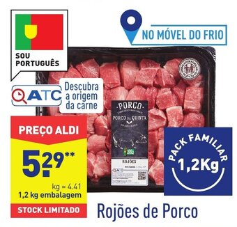 ALDI Rojões de Porco promoção