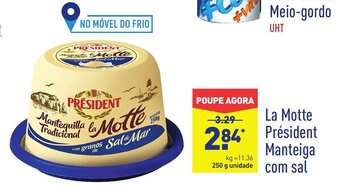 ALDI La Motte Président Manteiga Com Sal promoção