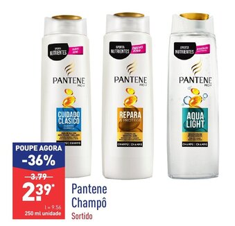 ALDI Pantene Champô promoção