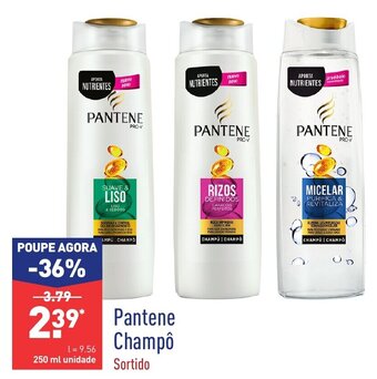 ALDI Pantene Champô 250ml promoção