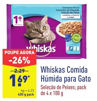 ALDI Whiskas Comida Húmida para Gato 400g promoção