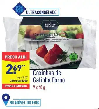 ALDI Coxinhas de Galinda Forno 360g promoção