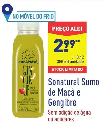 Sonatural Sumo de Maçã e Gengibre 355ml