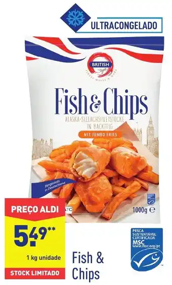 ALDI Fish & Chips 1kg promoção