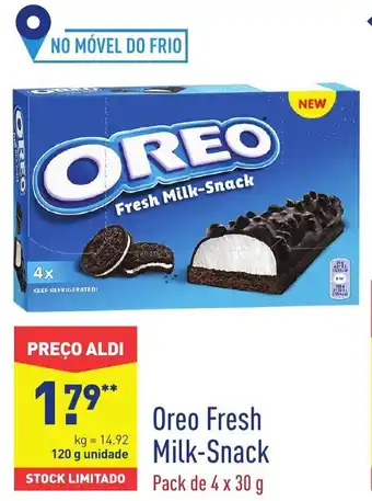 ALDI Oreo Frresh Milk-Snack 120g promoção