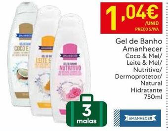 Recheio Gel de banho amanhecer promoção