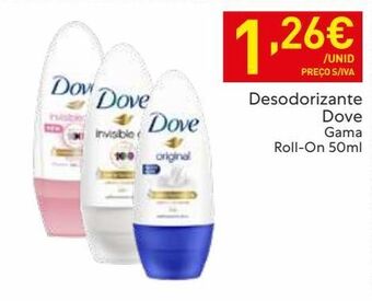 Recheio Desodorizante dove promoção