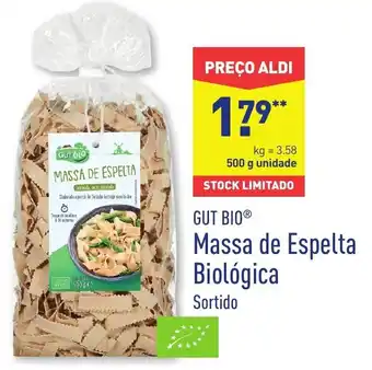 ALDI Massa de Espelta Biológica 500g promoção