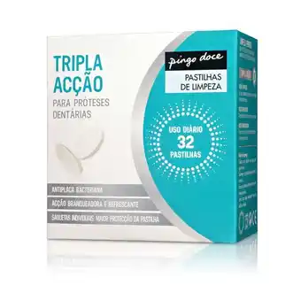 Pingo Doce Pastilhas limpeza prótese dentária pingo doce promoção