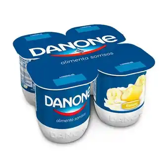 Pingo Doce Iogurte sólido aroma de banana danone - pack 4 promoção