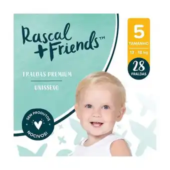 Pingo Doce Fraldas tamanho 5 (13-18 kg) rascal & friends - 28 un promoção