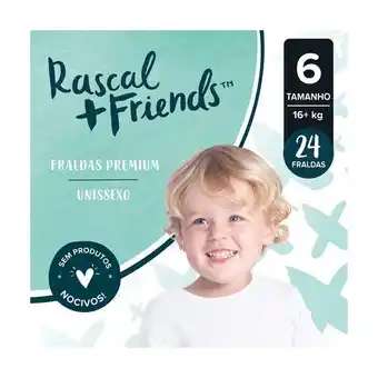 Pingo Doce Fraldas tamanho 6 (16-24 kg) rascal & friends - 24 un promoção
