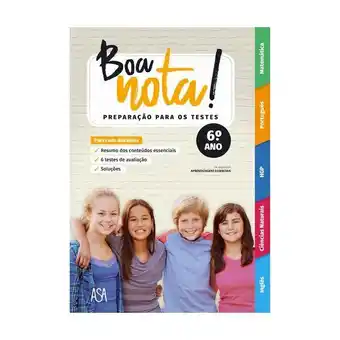 Pingo Doce Livro boa nota! preparação de testes 6º ano promoção
