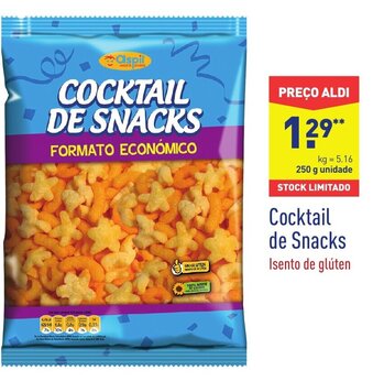 ALDI Cocktail de Snacks 250g promoção