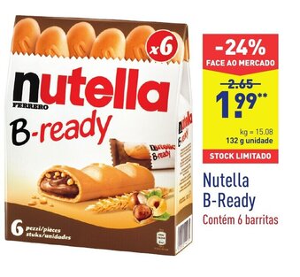 ALDI Nutella B-Ready 132g promoção