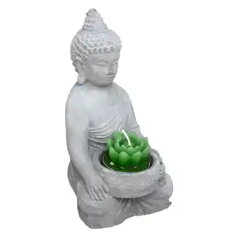 Hôma Castiçal buda em cimento com vela promoção