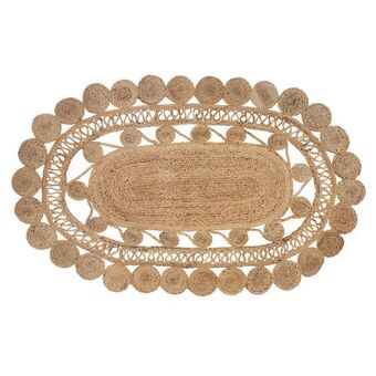 Hôma Tapete carmen oval natural em juta promoção