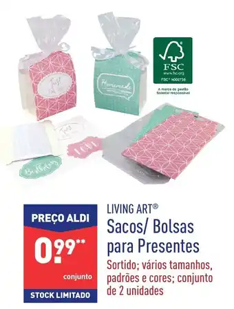 ALDI Sacos/ Bolsas para Presentes promoção