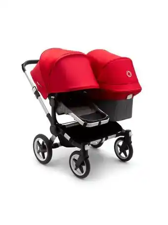 Prénatal Carrinho de passeio bugaboo burro 3 carrinho 2 em 1 alumínio / cinza melange / vermelho - bugaboo promoção