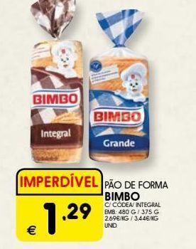 Meu Super Pão de forma bimbo promoção