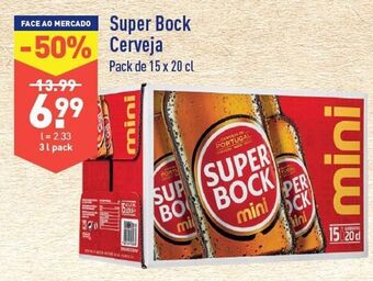 ALDI Cerveja super bock promoção