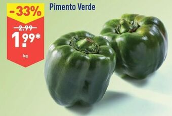 ALDI Pimentão verde promoção