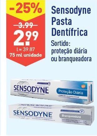 ALDI Pasta de dentes sensodyne promoção